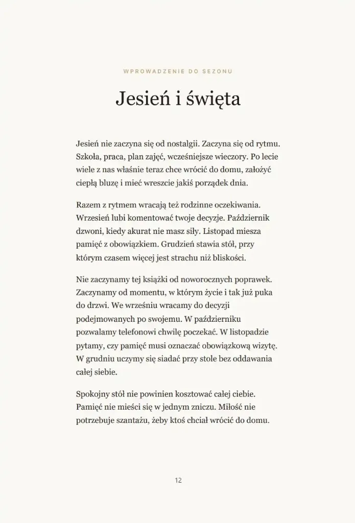 Wprowadzenie do sezonu: Jesień i święta