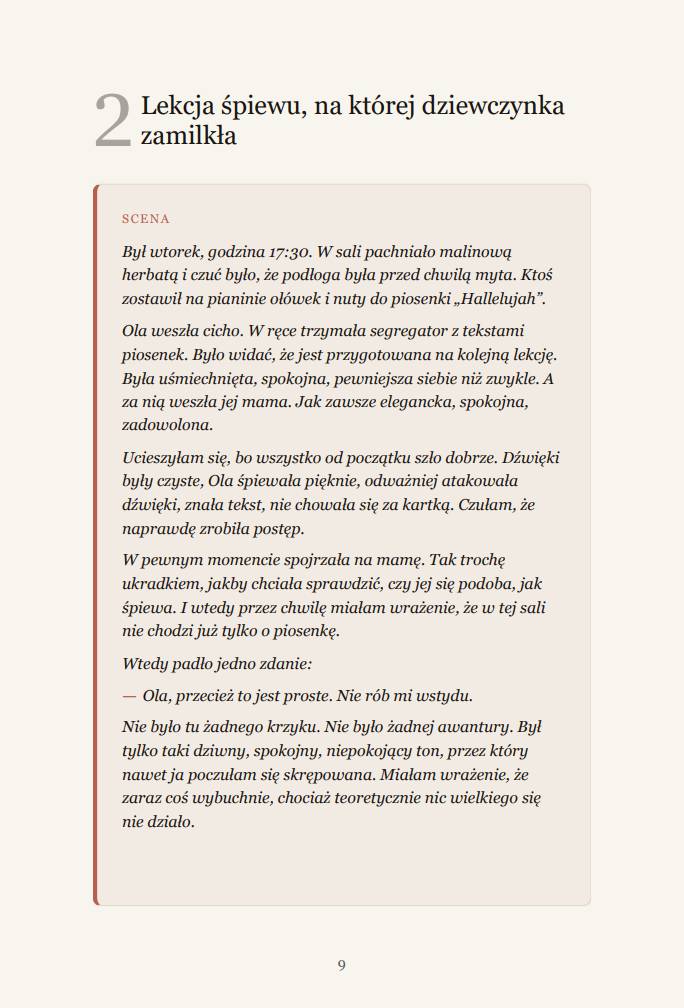 Przykładowa lekcja z eBooka Koniec grzecznej dziewczynki