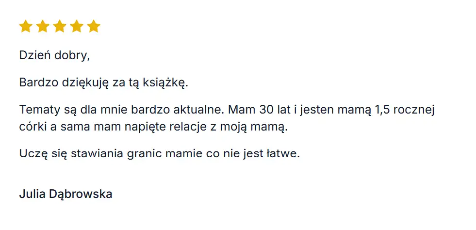 Opinia czytelniczki o książkach Kasi Zaręby 9