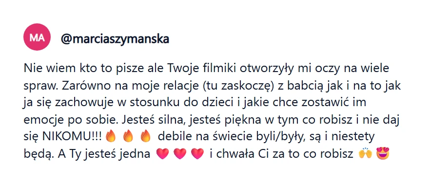 Komentarz: filmiki otworzyły oczy na relację z babcią i na dzieci